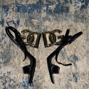 Dolce and Gabbana Women's Logo High Heel Sandals